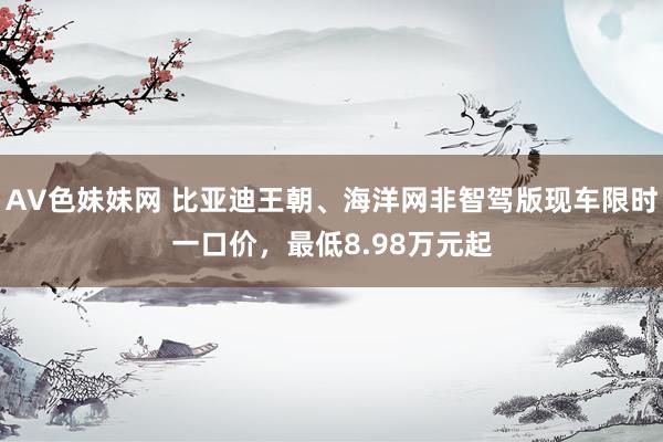 AV色妹妹网 比亚迪王朝、海洋网非智驾版现车限时一口价，最低8.98万元起