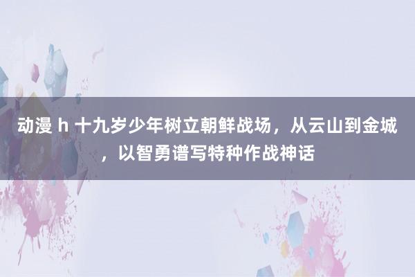 动漫 h 十九岁少年树立朝鲜战场，从云山到金城，以智勇谱写特种作战神话