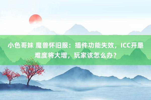 小色哥妹 魔兽怀旧服：插件功能失效，ICC开垦难度将大增，玩家该怎么办？