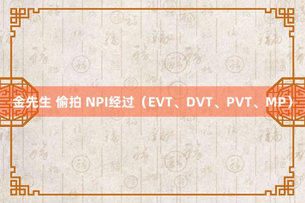金先生 偷拍 NPI经过（EVT、DVT、PVT、MP）